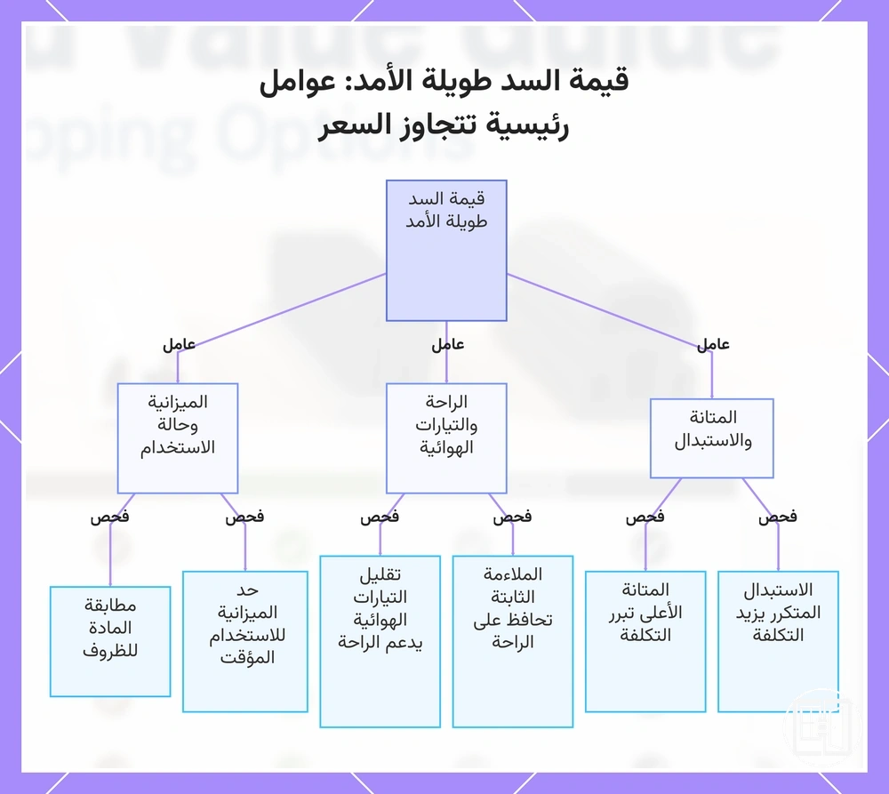 قيمة السد طويلة الأمد: عوامل رئيسية تتجاوز السعر