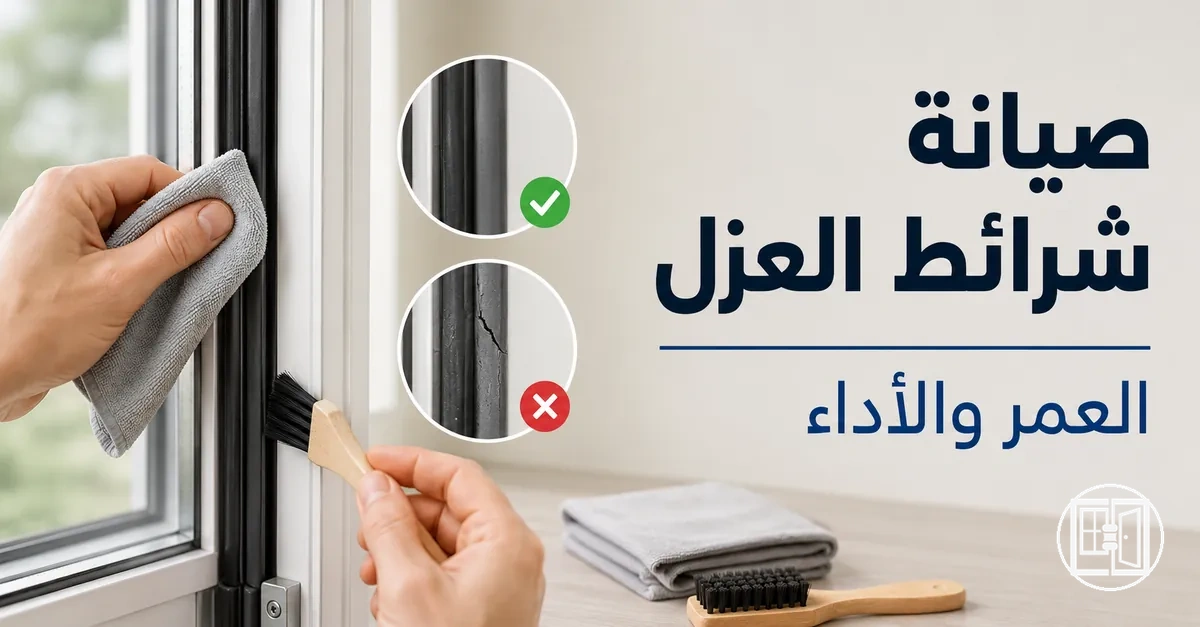 صيانة شرائط عزل النوافذ والأبواب لإطالة عمرها وتحسين أدائها