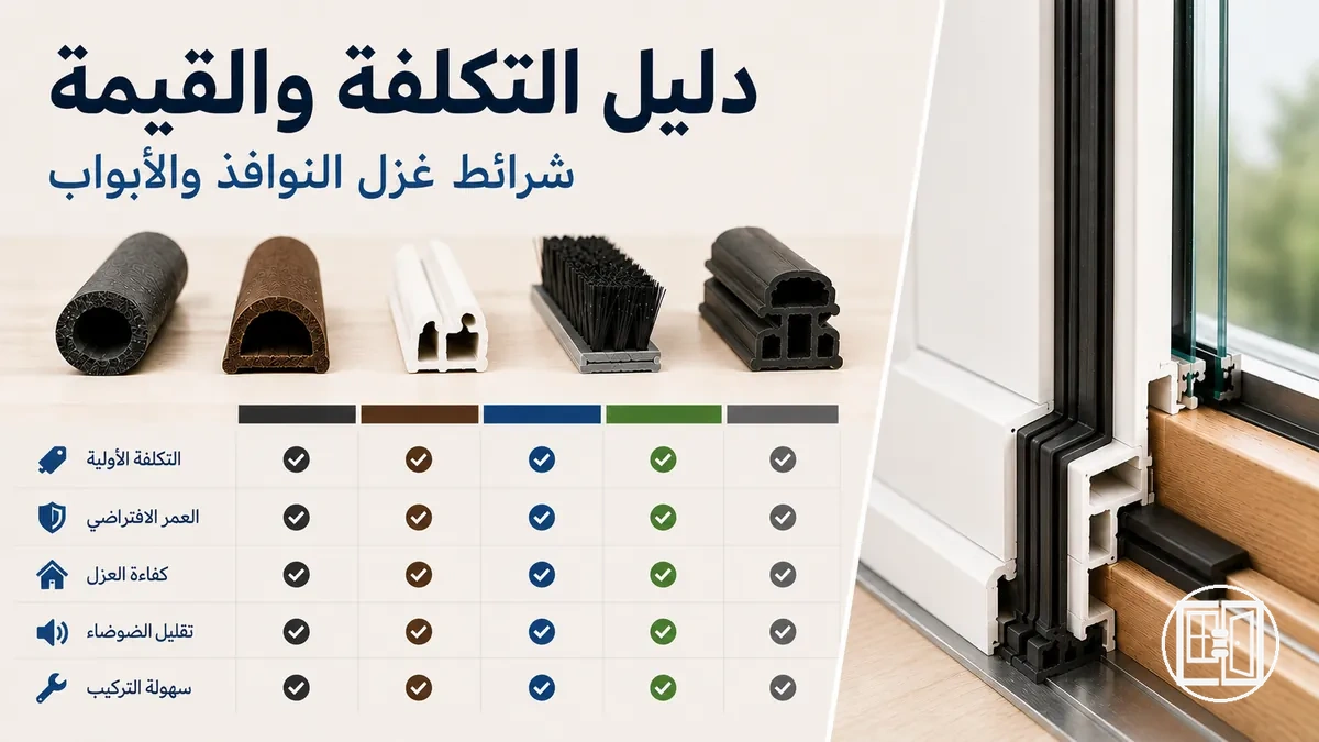 تحليل تكلفة وقيمة حلول عزل النوافذ والأبواب للمنازل