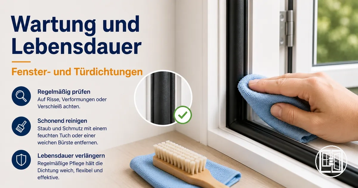 Wartung von Fenster- und Türdichtungen zur Verlängerung der Lebensdauer und Leistung