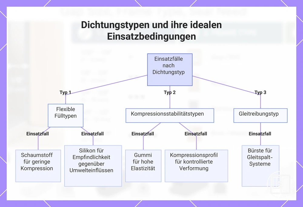 Dichtungstypen und ihre idealen Einsatzbedingungen
