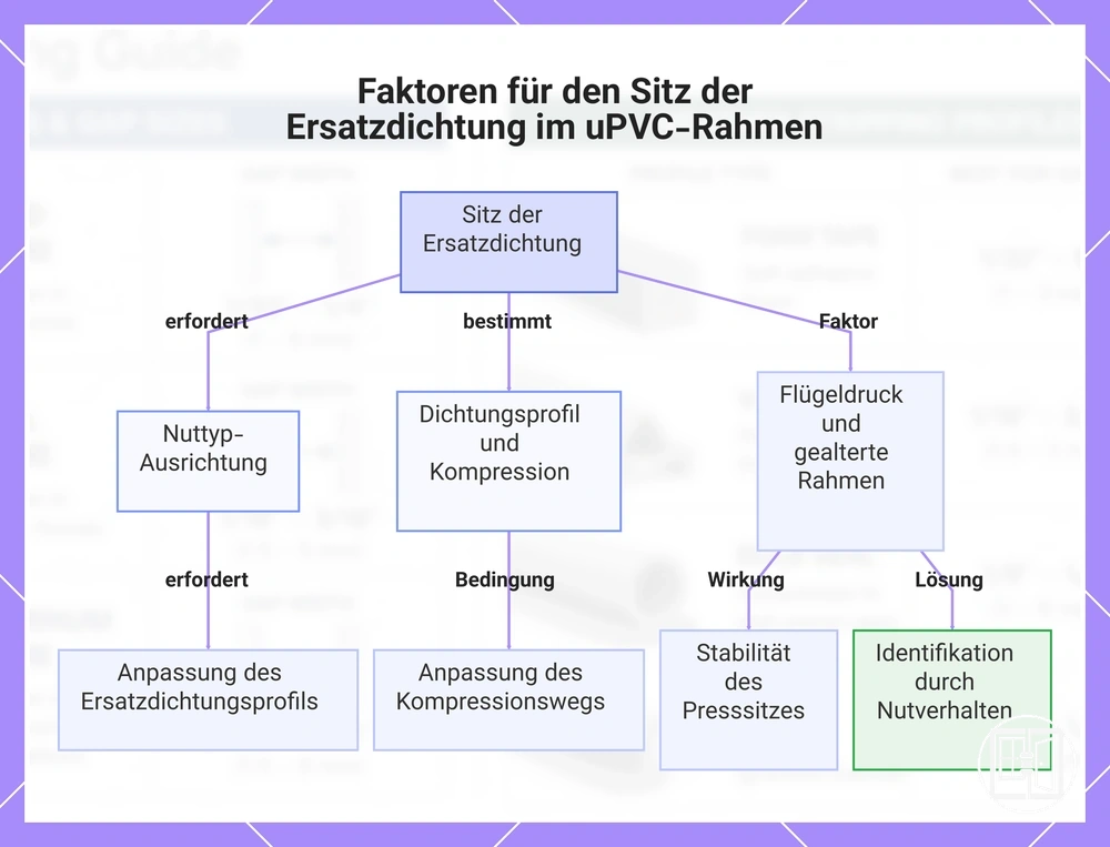 Faktoren für den Sitz der Ersatzdichtung im uPVC-Rahmen