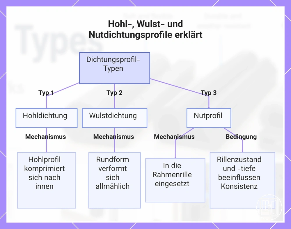 Hohl-, Wulst- und Nutdichtungsprofile erklärt