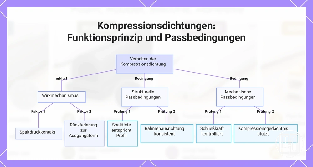 Kompressionsdichtungen: Funktionsprinzip und Passbedingungen