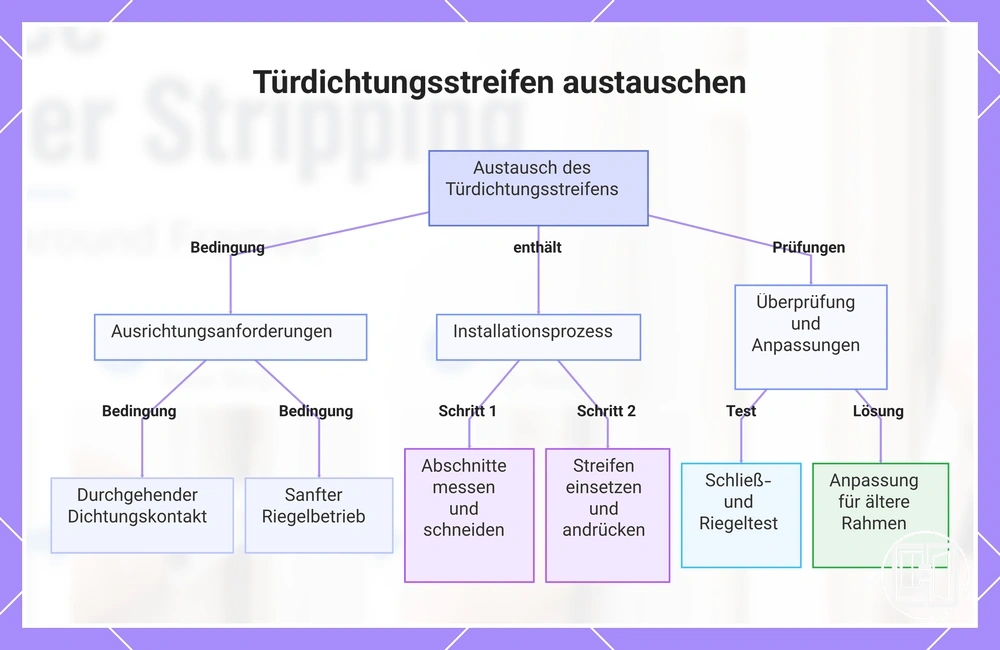 Türdichtungsstreifen austauschen