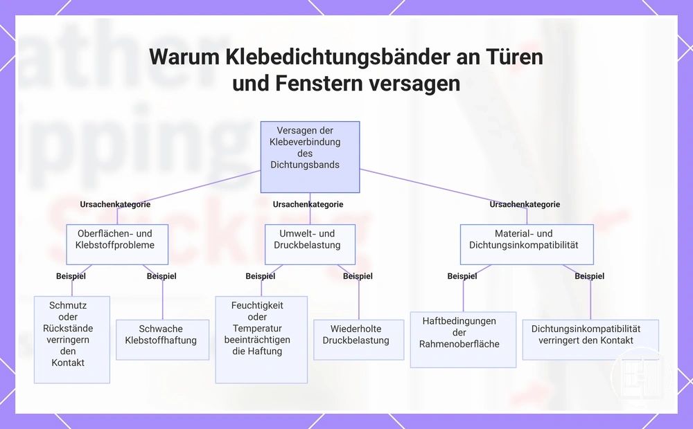 Warum Klebedichtungsbänder an Türen und Fenstern versagen
