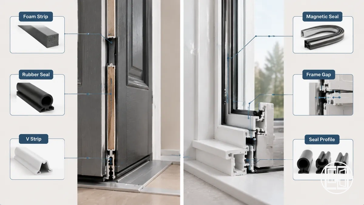 Dichtungstypen und Dichtungsprofile für Fenster und Türen