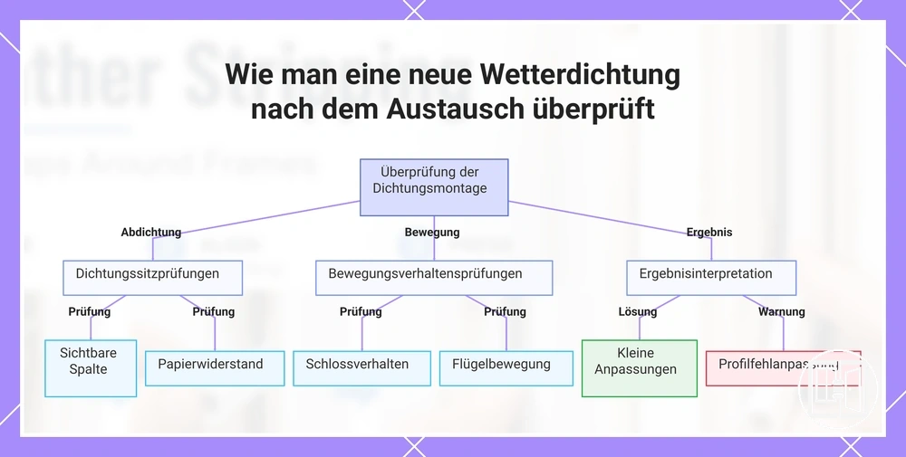 Wie man eine neue Wetterdichtung nach dem Austausch überprüft