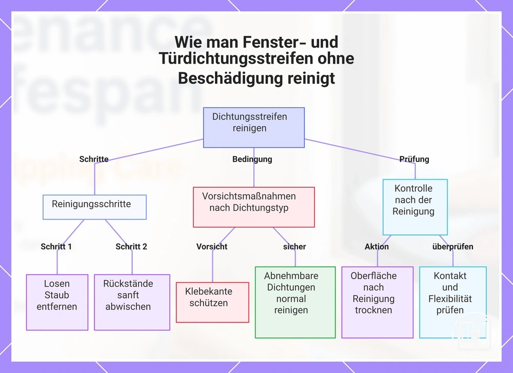 Wie man Fenster- und Türdichtungsstreifen ohne Beschädigung reinigt