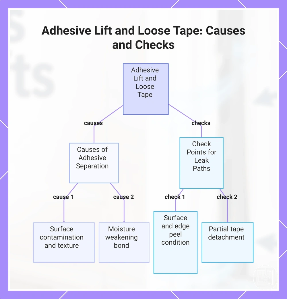 Adhesive Lift and Loose Tape: Causes and Checks