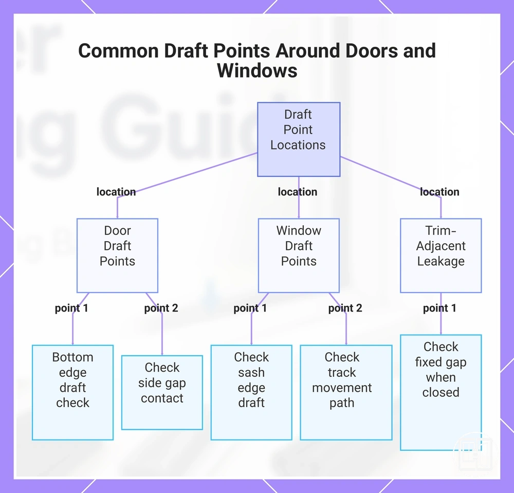 Common Draft Points Around Doors and Windows