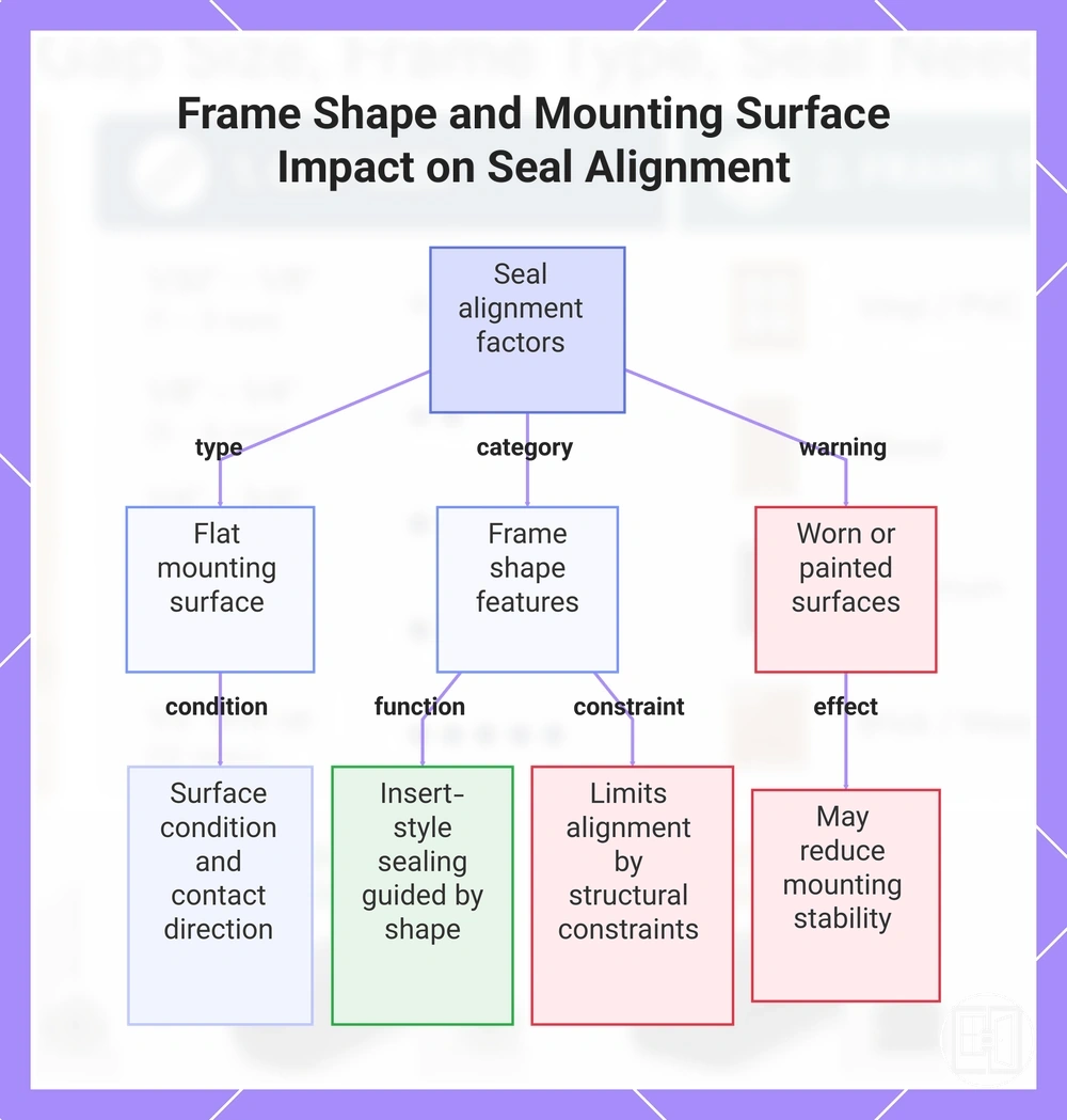 Frame Shape and Mounting Surface Impact on Seal Alignment