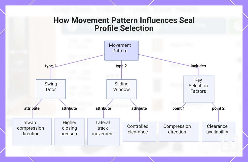 How Movement Pattern Influences Seal Profile Selection