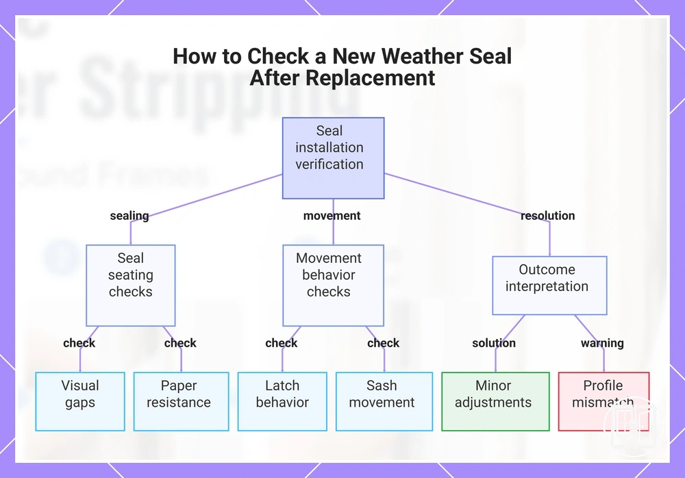 How to Check a New Weather Seal After Replacement