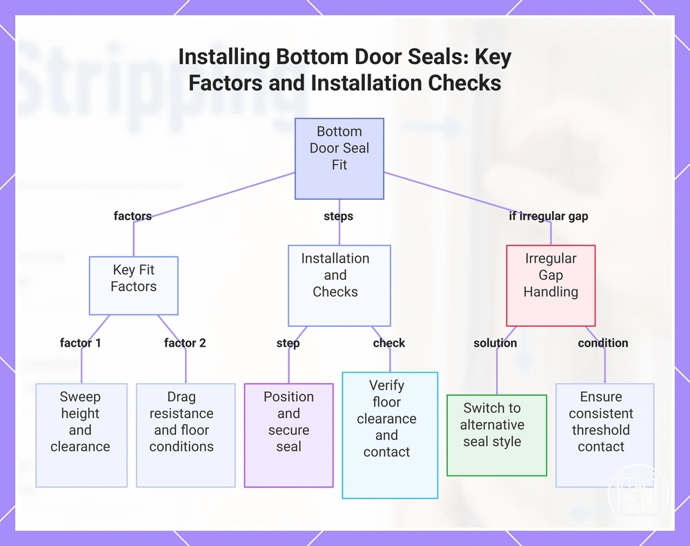 Installing Bottom Door Seals: Key Factors and Installation Checks