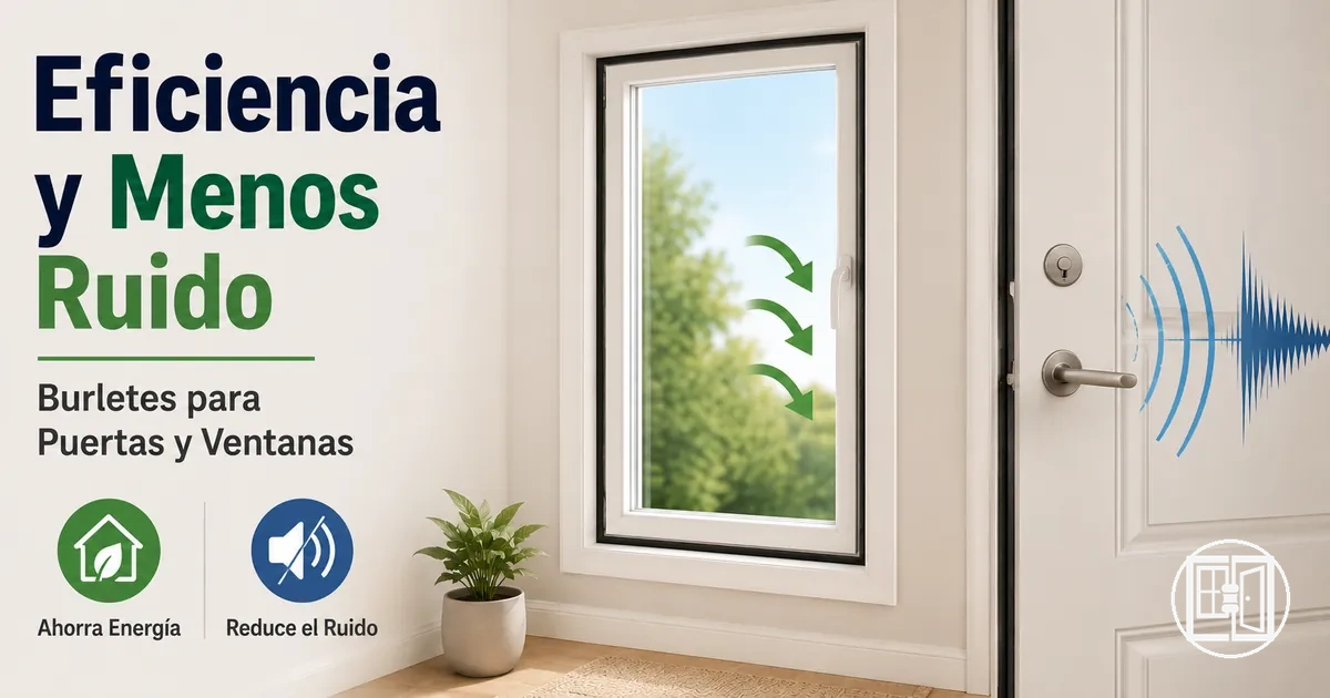 Beneficios de eficiencia energética y reducción de ruido con burletes en puertas y ventanas