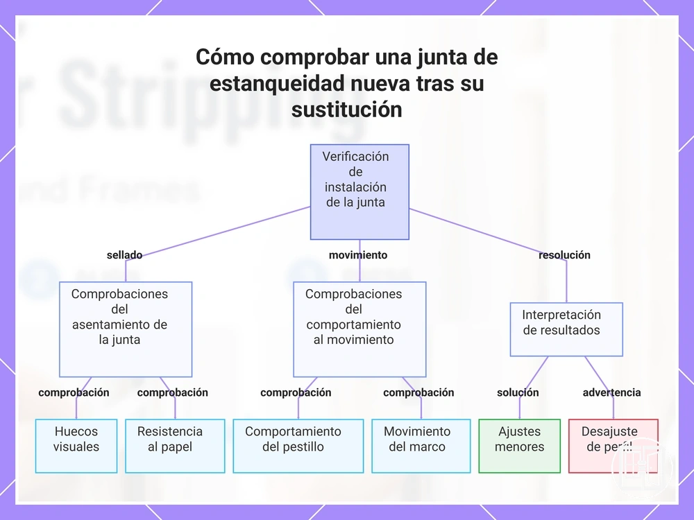 Cómo comprobar una junta de estanqueidad nueva tras su sustitución