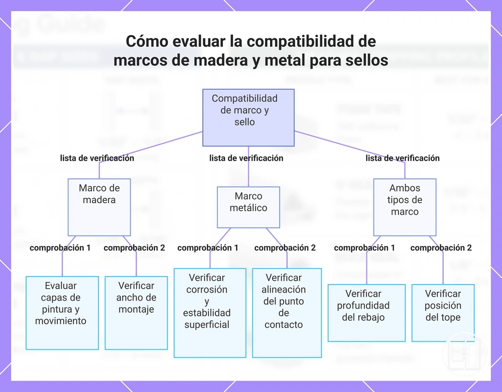 Cómo evaluar la compatibilidad de marcos de madera y metal para sellos