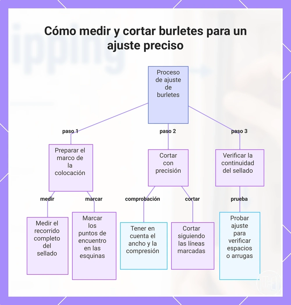 Cómo medir y cortar burletes para un ajuste preciso