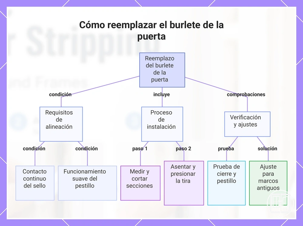 Cómo reemplazar el burlete de la puerta