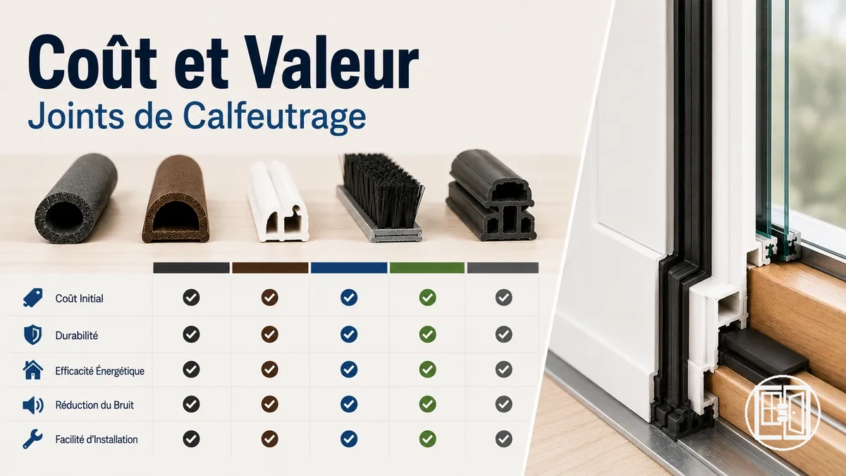 Analyse du coût et de la valeur des solutions de calfeutrage pour fenêtres et portes
