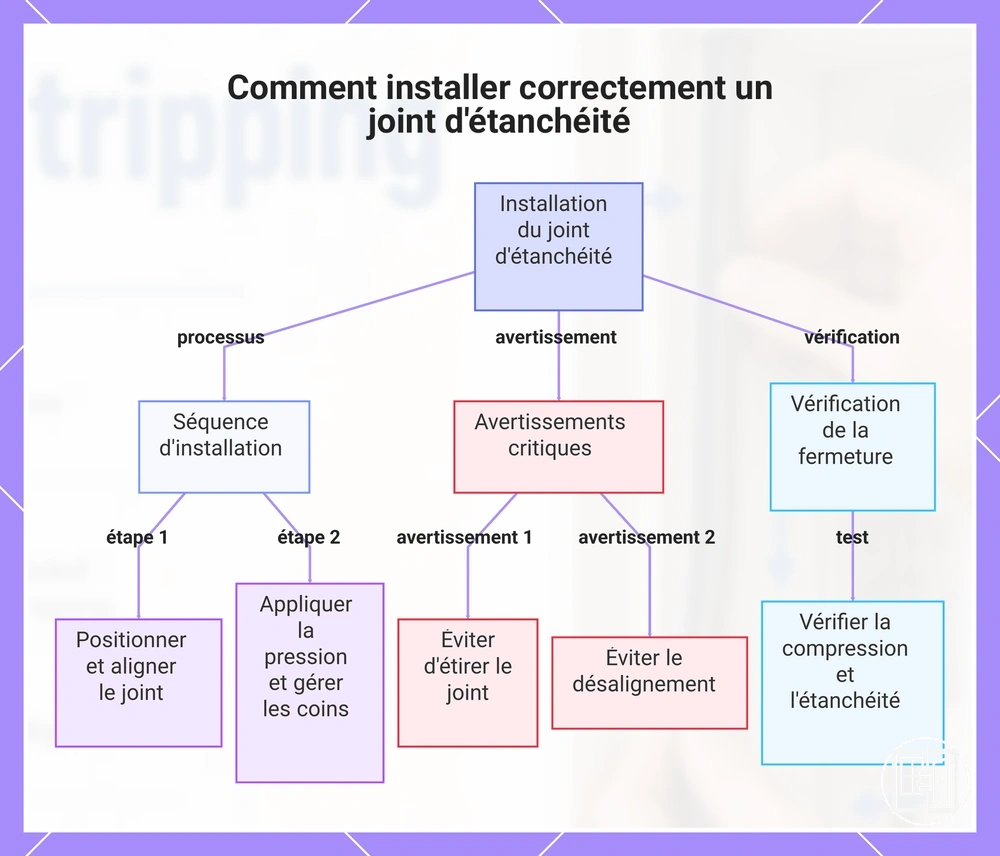 Comment installer correctement un joint d'étanchéité
