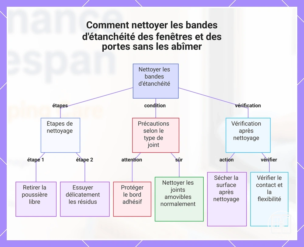 Comment nettoyer les bandes d'étanchéité des fenêtres et des portes sans les abîmer
