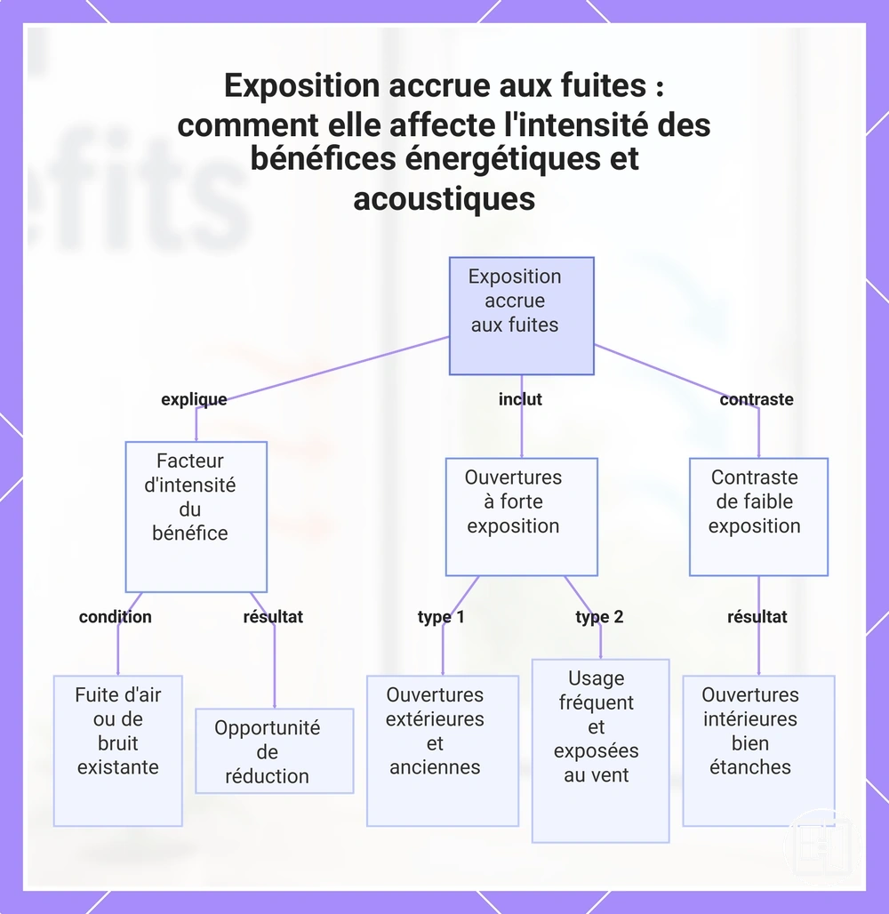 Exposition accrue aux fuites : comment elle affecte l'intensité des bénéfices énergétiques et acoustiques