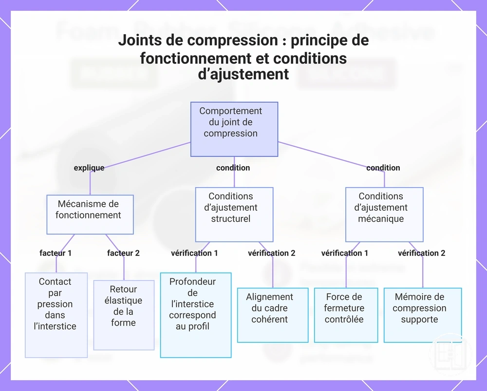 Joints de compression : principe de fonctionnement et conditions d’ajustement