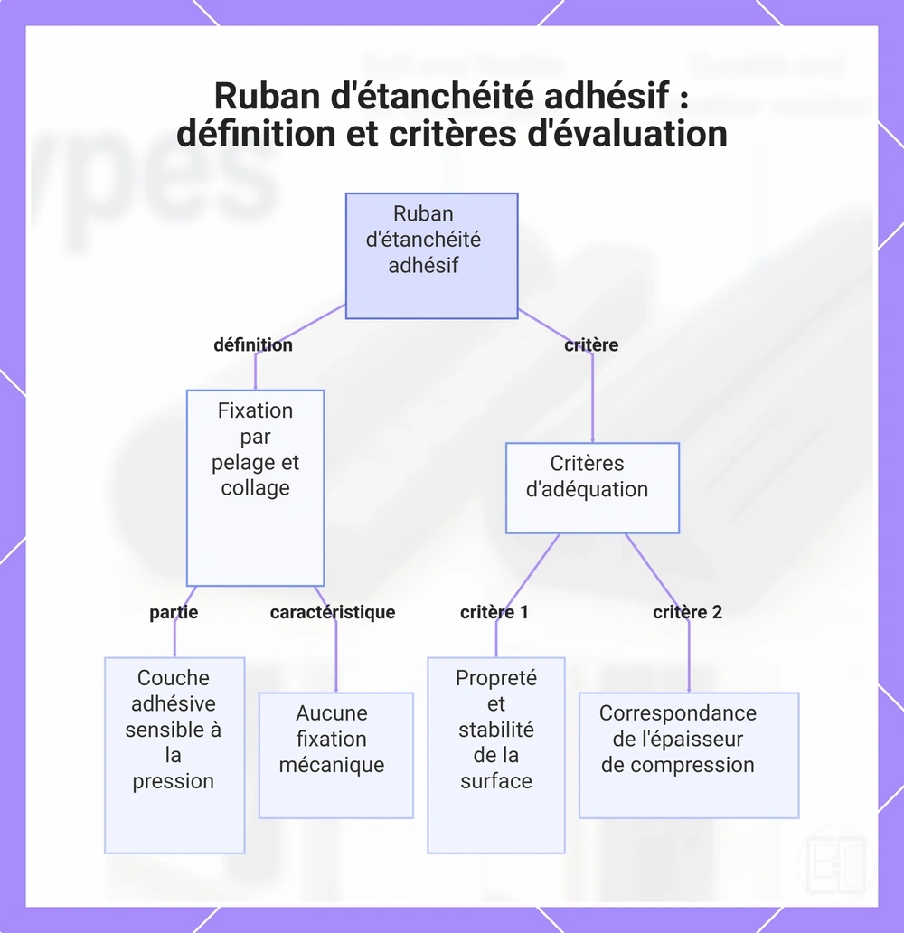 Ruban d'étanchéité adhésif : définition et critères d'évaluation
