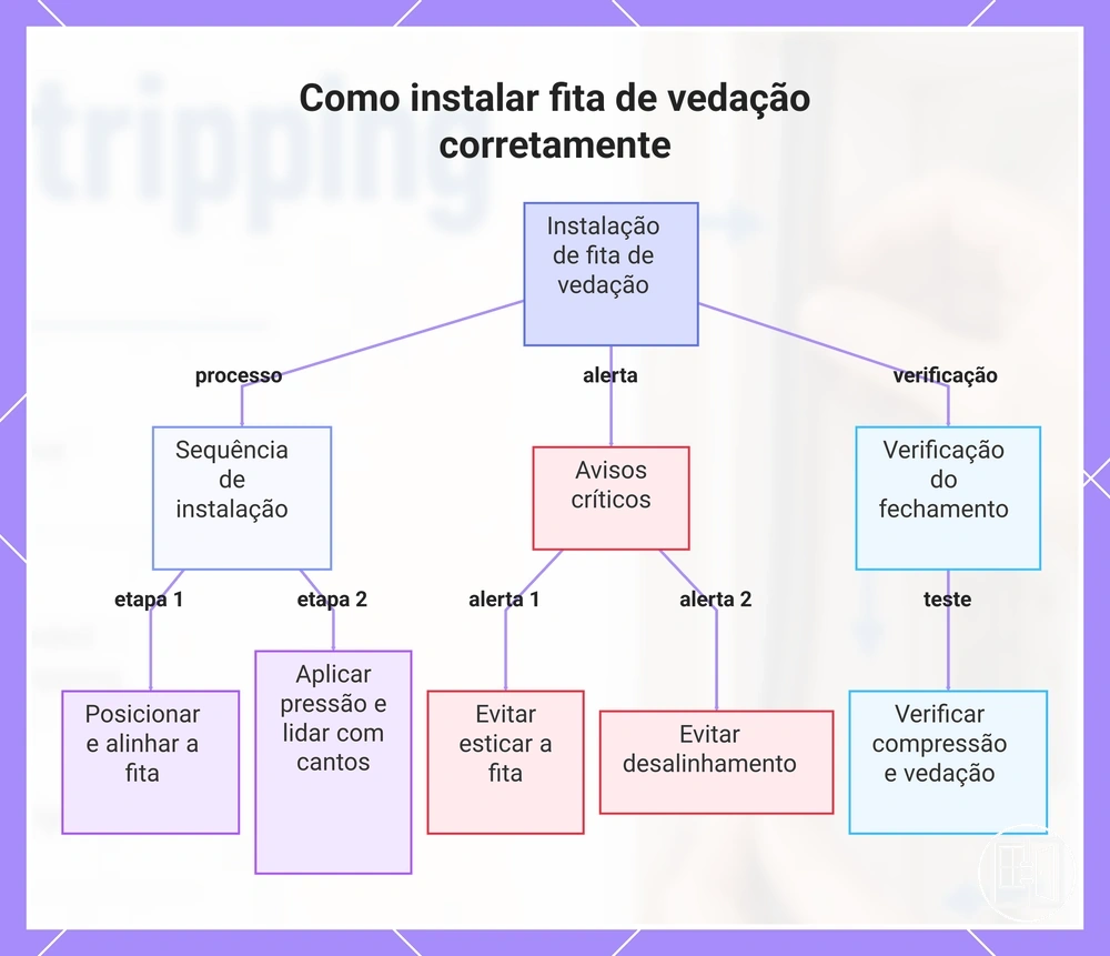 Como instalar fita de vedação corretamente