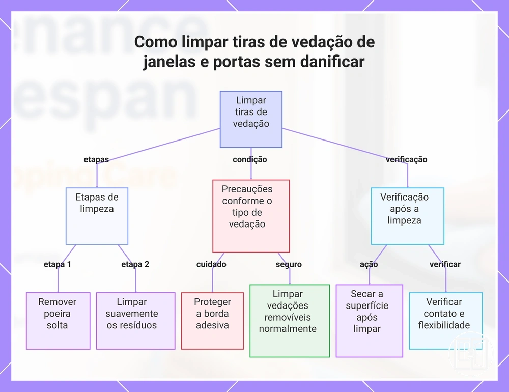 Como limpar tiras de vedação de janelas e portas sem danificar