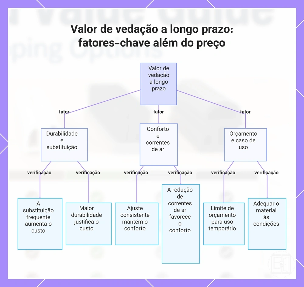 Valor de vedação a longo prazo: fatores-chave além do preço