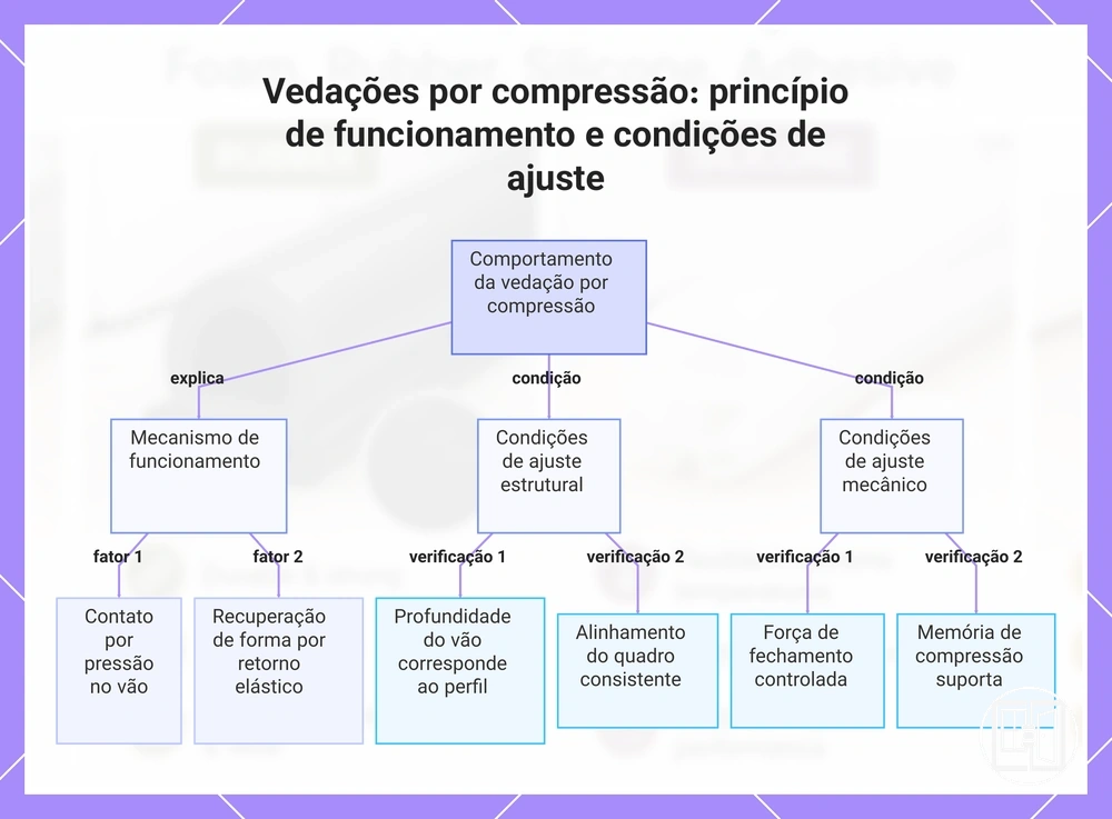 Vedações por compressão: princípio de funcionamento e condições de ajuste