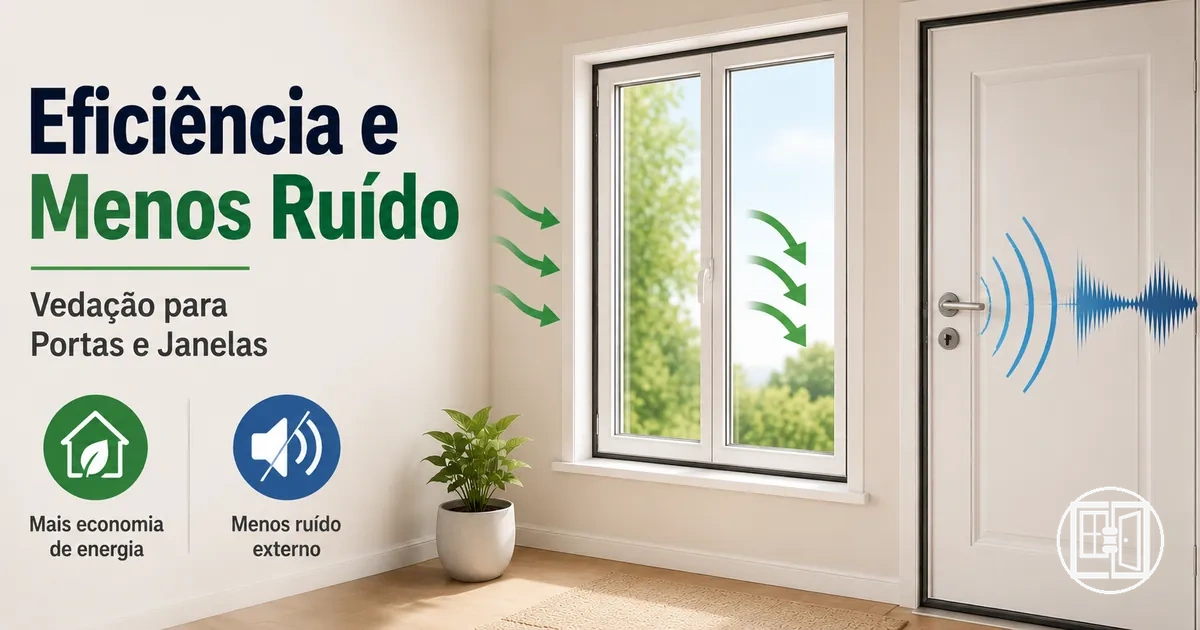 Benefícios de eficiência energética e redução de ruído com vedação em portas e janelas