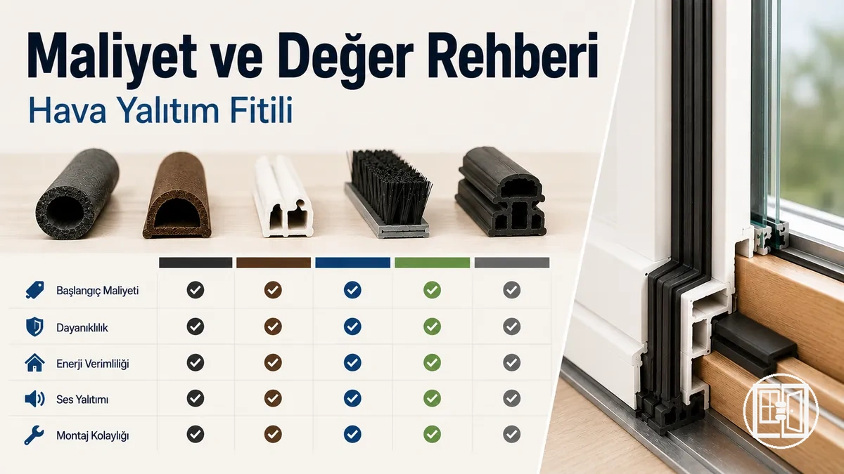 Hava yalıtım fitili maliyet ve değer karşılaştırması ile ev yalıtım çözümleri