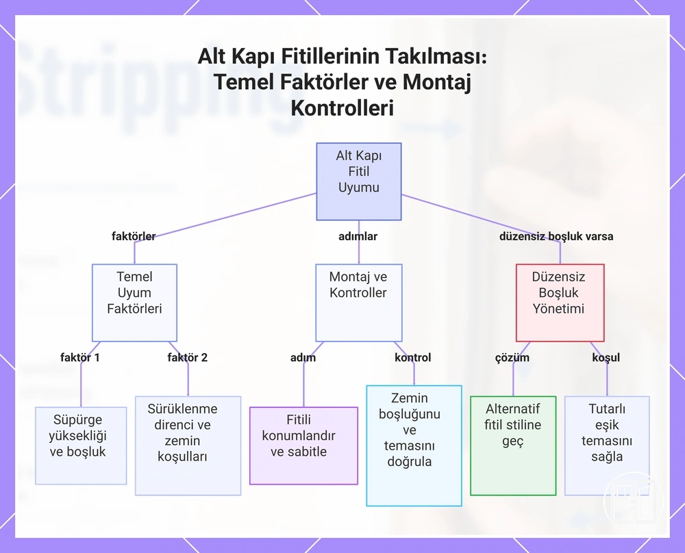 Alt Kapı Fitillerinin Takılması: Temel Faktörler ve Montaj Kontrolleri