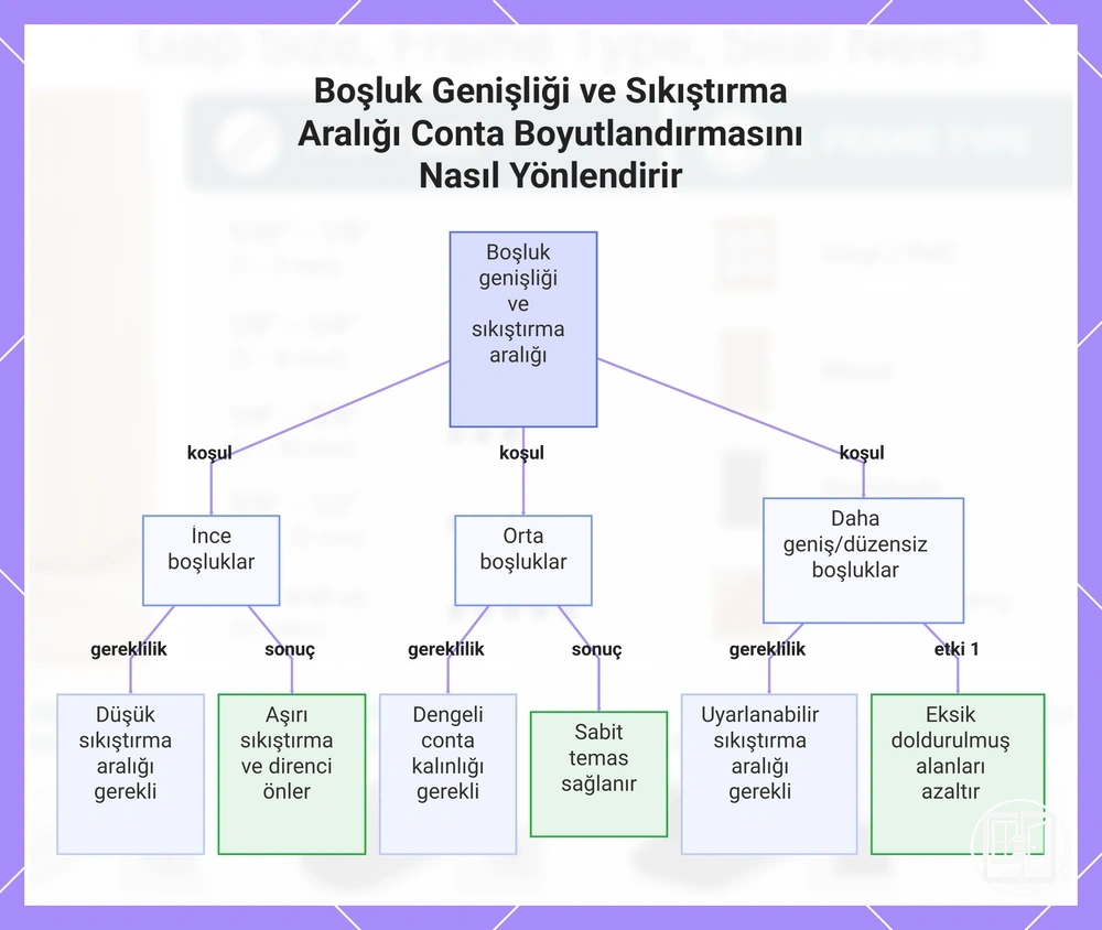 Boşluk Genişliği ve Sıkıştırma Aralığı Conta Boyutlandırmasını Nasıl Yönlendirir