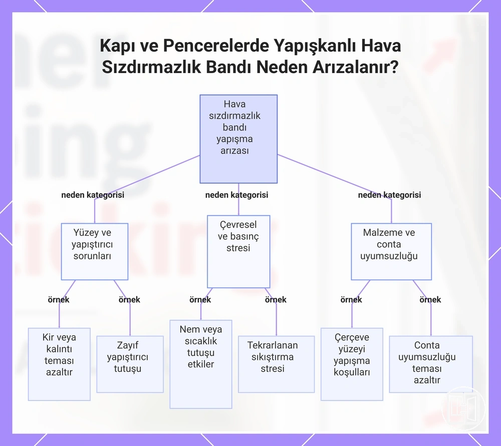 Kapı ve Pencerelerde Yapışkanlı Hava Sızdırmazlık Bandı Neden Arızalanır?
