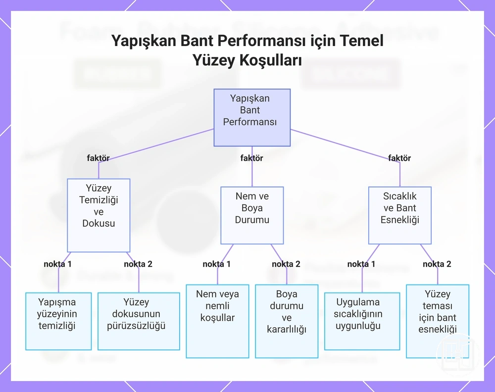 Yapışkan Bant Performansı için Temel Yüzey Koşulları